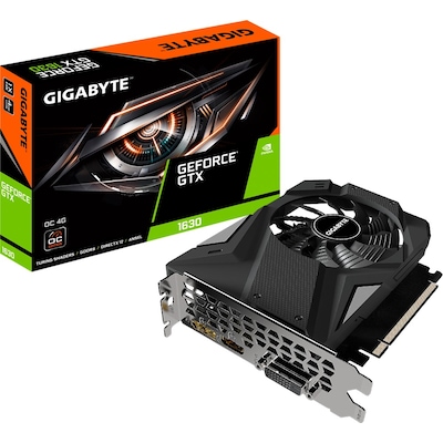Gigabyte GeForce günstig Kaufen-GIGABYTE GeForce GTX 1630 OC 4GB GDDR6 Grafikkarte DVI/HDMI/DP. GIGABYTE GeForce GTX 1630 OC 4GB GDDR6 Grafikkarte DVI/HDMI/DP <![CDATA[• GeForce GTX 1630 • 4 GB GDDR6-RAM (64bit Speicherinterface) • Core/Memorytakt: Boost bis 1.815)/ 12Gbps (12000M