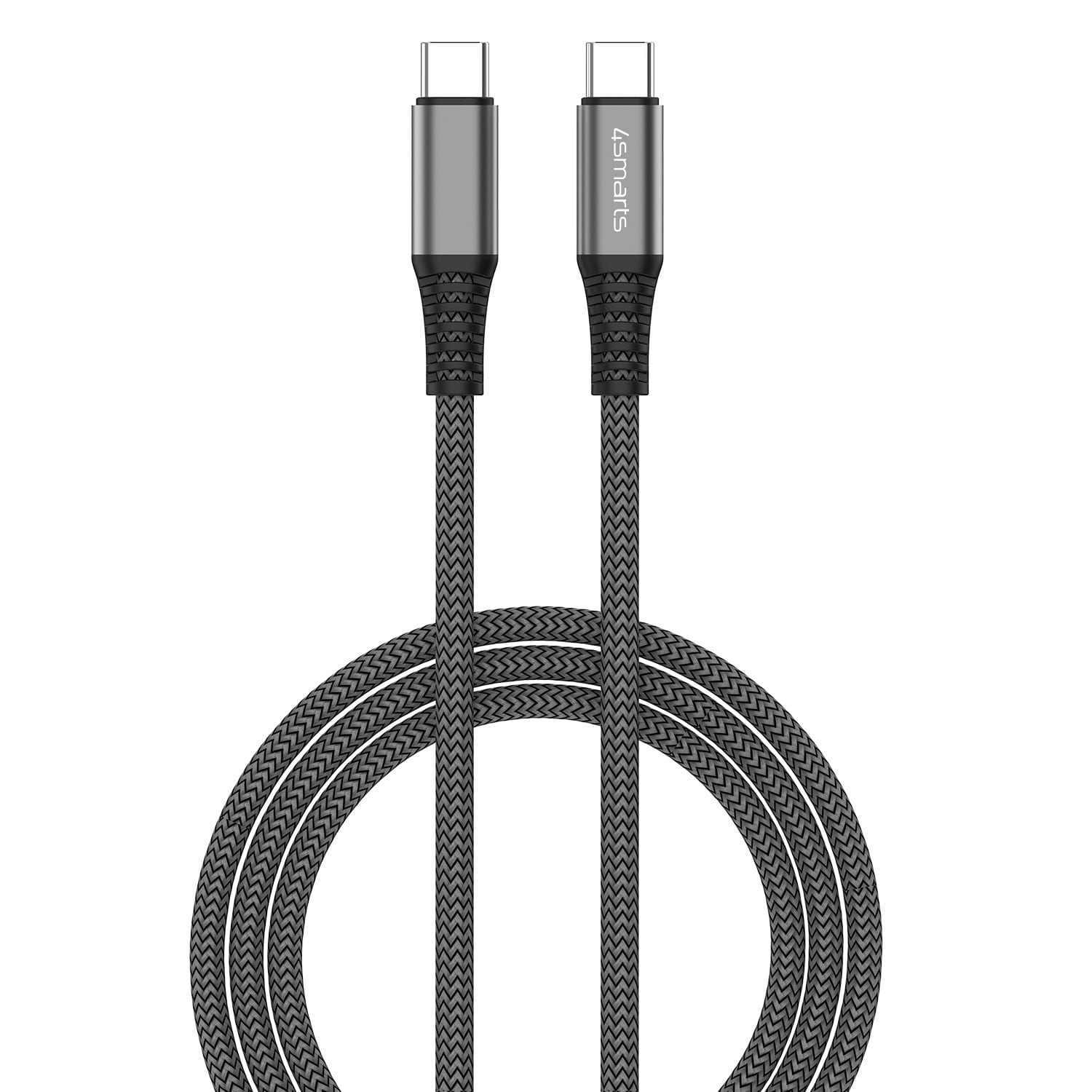 4smarts USB-C auf USB-C Kabel PremiumCord 100W 1,5m, schwarz