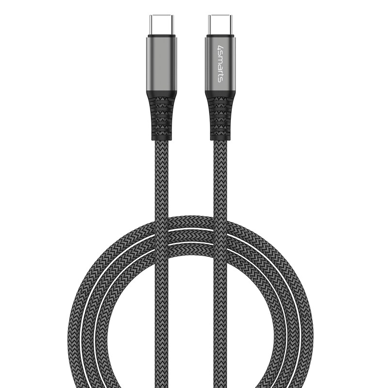 4smarts USB-C auf USB-C Kabel PremiumCord 100W 1,5m schwarz 456266