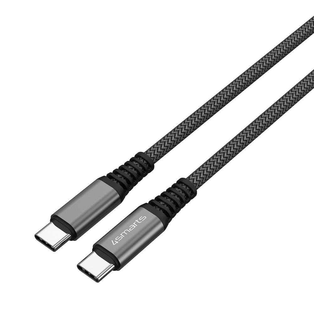4smarts USB-C auf USB-C Kabel PremiumCord 100W 1,5m, schwarz
