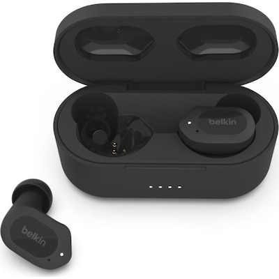 IR Wireless günstig Kaufen-Belkin SOUNDFORM™ Play True Wireless In-Ear Kopfhörer schwarz. Belkin SOUNDFORM™ Play True Wireless In-Ear Kopfhörer schwarz <![CDATA[• True Wireless In-Ear Kopfhörer • bis zu 38 Stunden Akkulaufzeit • schweiß- und spritzwa