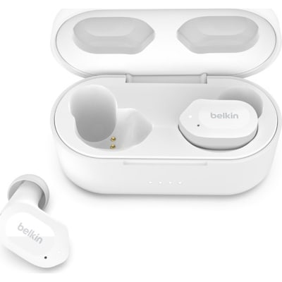 SF 122 günstig Kaufen-Belkin SOUNDFORM™ Play True Wireless In-Ear Kopfhörer weiß. Belkin SOUNDFORM™ Play True Wireless In-Ear Kopfhörer weiß <![CDATA[• perfekte Passform • bis zu 38 Stunden Akkulaufzeit • schweiß- und spritzwasserbestä