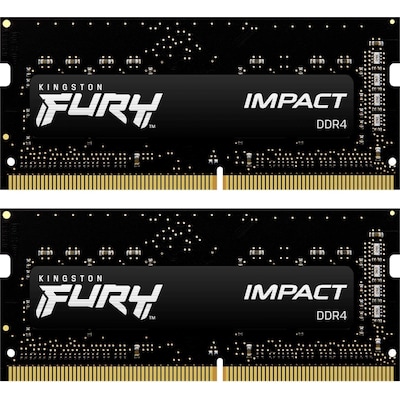 module günstig Kaufen-32GB (2x16GB) KINGSTON FURY Impact DDR4-3200 CL20 Gaming Notebookspeicher Kit. 32GB (2x16GB) KINGSTON FURY Impact DDR4-3200 CL20 Gaming Notebookspeicher Kit <![CDATA[• 32 GB (RAM-Module: 2 Stück) • DDR4-RAM 3200 MHz • CAS Latency (CL) 20 • Anschl