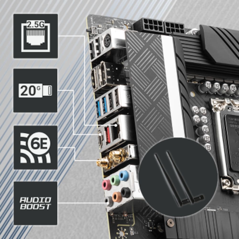 MSI PRO Z690-A WIFI ATX Mainboard Sockel 1700 M.2/WIFI/BT/USB3.2(Typ-C)