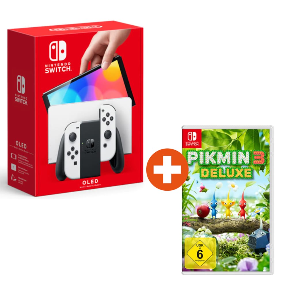 cyberport.de | Nintendo Switch Konsole OLED weiß + Pikmin 3 Deluxe