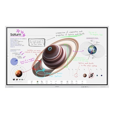 Samsung Flip Pro WM75B 190cm (75") 4KUHD Touch Flipchart Display HDMI/DP/USB-C