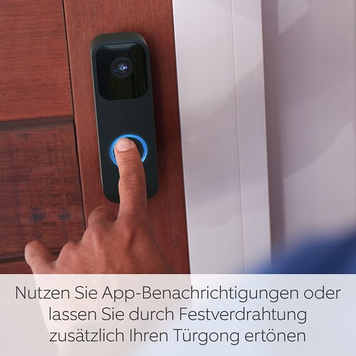 Blink Video Doorbell - Zwei-Wege-Audio, HD-Video, Bewegungssensor, schwarz