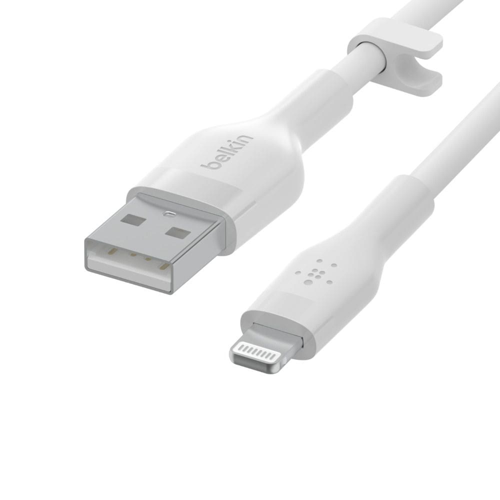 Belkin Flex Lightning/ USB-A Kabel mfi zertifiziert 2m wei&szlig;