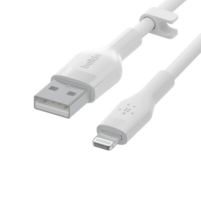 2m Kabel günstig Kaufen-Belkin Flex Lightning/ USB-A Kabel mfi zertifiziert 2m weiß CAA008BT2MWH. Belkin Flex Lightning/ USB-A Kabel mfi zertifiziert 2m weiß CAA008BT2MWH <![CDATA[• Lightning-Kabel • Anschlüsse: Lightning und USB Typ A • Farbe: weiß, Länge: 2,