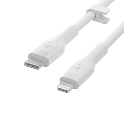 Belkin Flex Lightning/ USB-C Kabel mfi zertifiziert 2m weiß CAA009BT2MWH