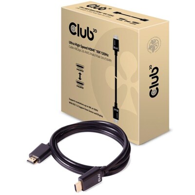 CLUB günstig Kaufen-Club 3D HDMI 2.1 Kabel Ultra High Speed 8K60Hz St./St. schwarz 3m. Club 3D HDMI 2.1 Kabel Ultra High Speed 8K60Hz St./St. schwarz 3m <![CDATA[• HDMI-Kabel • Anschlüsse: HDMI A und HDMI A • Farbe: schwarz, Länge: 3,0m • Ultra-High-Speed HDMI • 