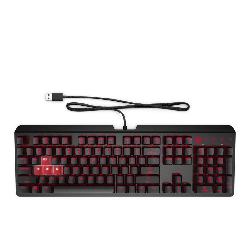 OMEN Encoder Tastatur schwarz (6YW76AA#ABD) Red Cherry Keys