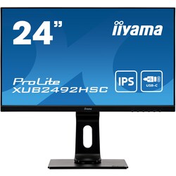 iiyama ProLite XUB2492HSC-B1 60,5cm (23,8&quot;) FHD IPS Monitor HDMI/DP/USB-C Pivot