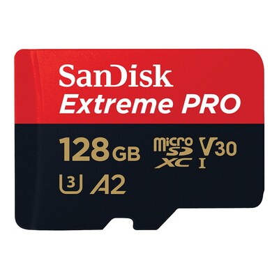 Micro SD günstig Kaufen-SanDisk Extreme Pro 128 GB microSDXC UHS-I-Speicherkarte bis 200 MB/s. SanDisk Extreme Pro 128 GB microSDXC UHS-I-Speicherkarte bis 200 MB/s <![CDATA[• Speichertyp: microSDXC (UHS-I) inklusive SD-Adapter • Speicherkapazität: 128 GB • Geschwindigkei