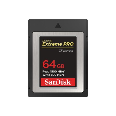 zu 5  günstig Kaufen-SanDisk Extreme Pro 64 GB CFexpress Typ B Speicherkarte bis zu 1500 MB/s. SanDisk Extreme Pro 64 GB CFexpress Typ B Speicherkarte bis zu 1500 MB/s <![CDATA[• Speichertyp: CFexpress • Speicherkapazität: 64 GB • Geschwindigkeitsklasse: Cl10, U3, V90 