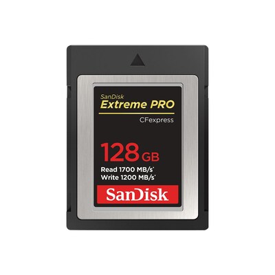 Karte SPEICHERKARTE  günstig Kaufen-SanDisk Extreme Pro 128 GB CFexpress Typ B Speicherkarte bis zu 1700 MB/s. SanDisk Extreme Pro 128 GB CFexpress Typ B Speicherkarte bis zu 1700 MB/s <![CDATA[• Speichertyp: CFexpress • Speicherkapazität: 128 GB • max. Lese-/Schreibgeschwindigkeit: 