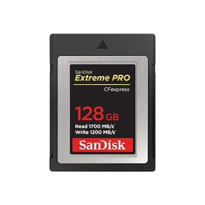 17 Express günstig Kaufen-SanDisk Extreme Pro 128 GB CFexpress Typ B Speicherkarte bis zu 1700 MB/s. SanDisk Extreme Pro 128 GB CFexpress Typ B Speicherkarte bis zu 1700 MB/s <![CDATA[• Speichertyp: CFexpress • Speicherkapazität: 128 GB • max. Lese-/Schreibgeschwindigkeit: 