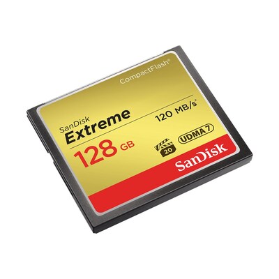128 mb günstig Kaufen-SanDisk Extreme 128 GB CompactFlash Speicherkarte bis zu 120 MB/s. SanDisk Extreme 128 GB CompactFlash Speicherkarte bis zu 120 MB/s <![CDATA[• Speichertyp: CompactFlash (UDMA-7) • Speicherkapazität: 128 GB • Geschwindigkeitsklasse: UDMA • max. L