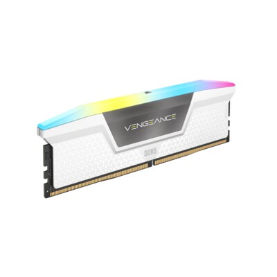 SEL.White günstig Kaufen-32GB (2x16GB) CORSAIR VENGEANCE RGB DDR5-6000 RAM CL40 Arbeitsspeicher Kit White. 32GB (2x16GB) CORSAIR VENGEANCE RGB DDR5-6000 RAM CL40 Arbeitsspeicher Kit White <![CDATA[• 32 GB (RAM-Module: 2 Stück) • DDR5-RAM 6000 MHz • CAS Latency (CL) 40 • 