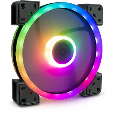 Inter-Tech  Argus RS-141 LED, 140 mm Gehäuselüfter mit RGB Beleuchtung | 04260455646185