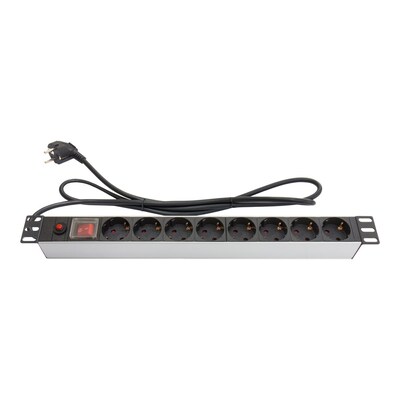 Good Connections  Steckdosenleiste 19 Zoll 1HE mit 8 Buchsen | 04014619506736