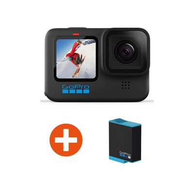 Akku,Artman günstig Kaufen-GoPro Hero 10 Black 5K60/4K10-Action Cam inkl. Zusatz-Akku für Hero 9 & 10. GoPro Hero 10 Black 5K60/4K10-Action Cam inkl. Zusatz-Akku für Hero 9 & 10 <![CDATA[• Actioncam, Staub-/Spritzwasserschutz, Wasserdicht]]>. 