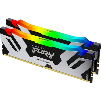 Fury günstig Kaufen-32GB (2x16GB) KINGSTON FURY Renegade RGB DDR5-6400 CL32 RAM Arbeitssp. Kit. 32GB (2x16GB) KINGSTON FURY Renegade RGB DDR5-6400 CL32 RAM Arbeitssp. Kit <![CDATA[• 32 GB (RAM-Module: 2 Stück) • DDR5-RAM 6400 MHz • CAS Latency (CL) 32 • Anschluss:28