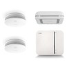 Bosch Smart Home Starter Set Rauchmelder II Plus, 2 x Rauchm., Twing. & Hue E27