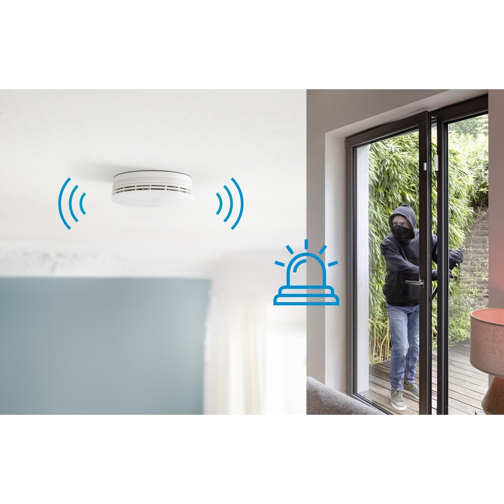 Bosch Smart Home Starter Set Rauchmelder II Plus, 2 x Rauchmelder &amp; Twinguard