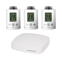Rademacher DuoFern Starter Set &quot;Heizen Komfort&quot;, 3 x Thermostat &amp;amp; Zentrale