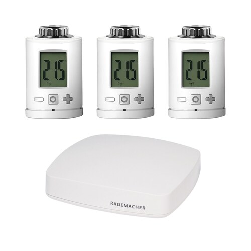 Rademacher DuoFern Starter Set "Heizen Komfort", 3 x Thermostat &amp; Zentrale