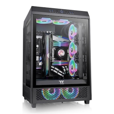 E4 XE4 günstig Kaufen-THERMALTAKE The Tower 500 Black Midi-Tower ATX Gehäuse schwarz, Seitenfenster. THERMALTAKE The Tower 500 Black Midi-Tower ATX Gehäuse schwarz, Seitenfenster <![CDATA[• ATX Gaming Gehäuse, Midi Tower mit TG Seitenfenster, Schwarz • Für Main