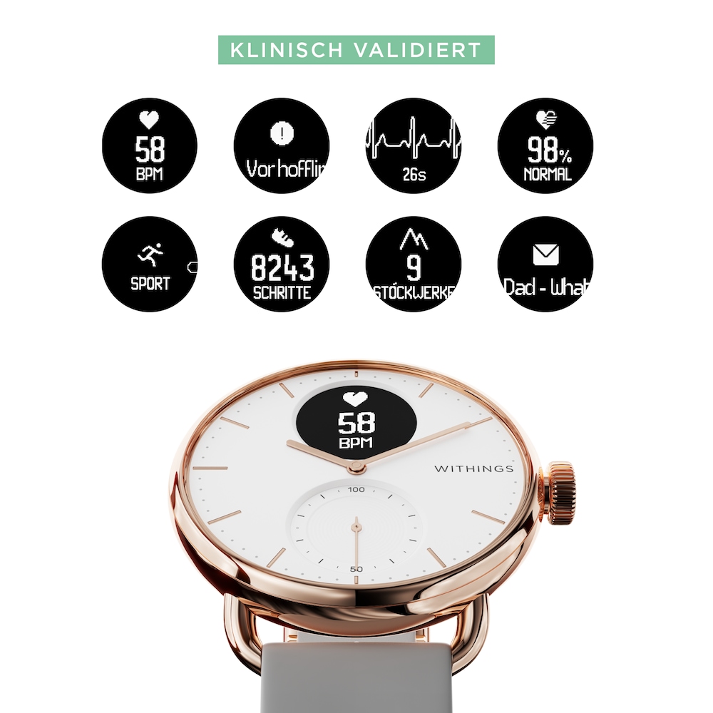 Withings ScanWatch 38 mm rosegold HWA09-MODEL 5-AL