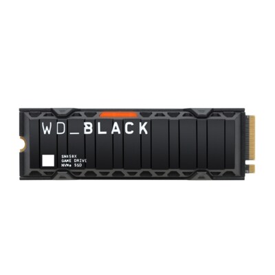 Black 4 günstig Kaufen-WD_BLACK SN850X NVMe SSD 1 TB M.2 2280 PCIe 4.0 mit Kühlkörper. WD_BLACK SN850X NVMe SSD 1 TB M.2 2280 PCIe 4.0 mit Kühlkörper <![CDATA[• 1 TB - 9 mm Bauhöhe • M.2 2280 Card, Kompatibel mit der Playstation™ 5 • Maximale Lese-/