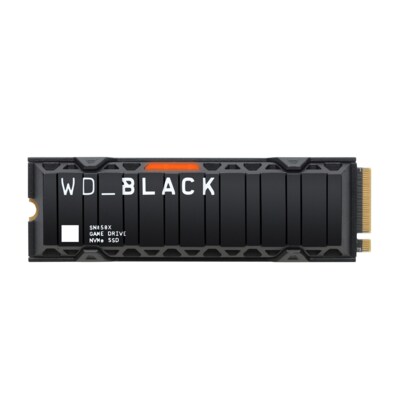 Card günstig Kaufen-WD_BLACK SN850X NVMe SSD 1 TB M.2 2280 PCIe 4.0 mit Kühlkörper. WD_BLACK SN850X NVMe SSD 1 TB M.2 2280 PCIe 4.0 mit Kühlkörper <![CDATA[• 1 TB - 9 mm Bauhöhe • M.2 2280 Card, Kompatibel mit der Playstation™ 5 • Maximale Lese-/