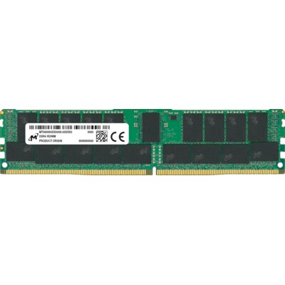 Image of 32GB (1x32GB) MICRON RDIMM DDR4-3200, CL22-22-22, reg ECC, single ranked x4