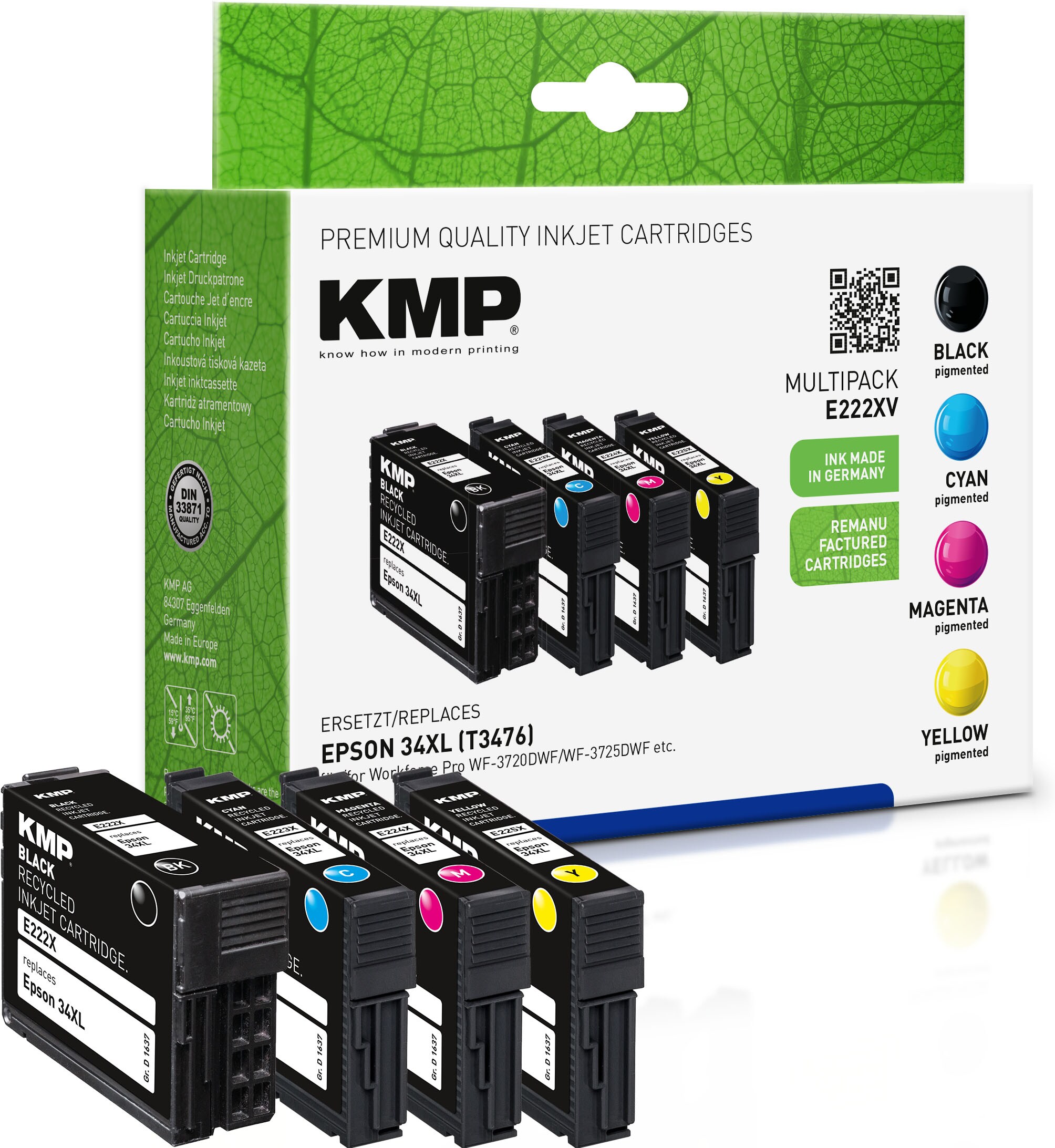 KMP Tintenpatronen Multipack ersetzt Epson 34XL (T3476)