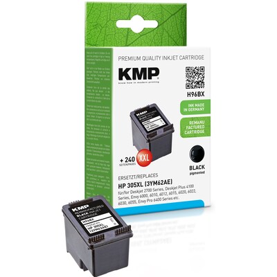 OM Black günstig Kaufen-KMP Tintenpatronen Schwarz ersetzt  HP HP305XL (3YM62AE). KMP Tintenpatronen Schwarz ersetzt  HP HP305XL (3YM62AE) <![CDATA[• KMP H96BX • Farbe: black • Inhalt: 10ml • Reichweite: 480 Seiten DIN A4 • Kompatibel mit: HP305XL (3YM62AE)]]>. 