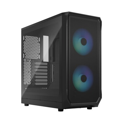 ct 1 günstig Kaufen-Fractal Design Focus 2 RGB Black  Gaming Gehäuse Seitenfenster FD-C-FOC2A-03. Fractal Design Focus 2 RGB Black  Gaming Gehäuse Seitenfenster FD-C-FOC2A-03 <![CDATA[• Preiswertes ATX-Gehäuse mit Seitenfenster • Zwei 140 mm Aspect Lüfter sin