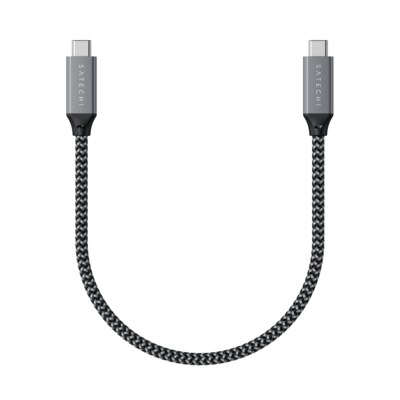 USB zu  günstig Kaufen-Satechi USB4 C zu C Cable 25cm. Satechi USB4 C zu C Cable 25cm <![CDATA[• Robustes USB-C- auf USB-C-Kabel mit USB-4-Technologie • Strapazierfähige geflochtene Nylonummantelung • Länge: 25 Zentimeter]]>. 