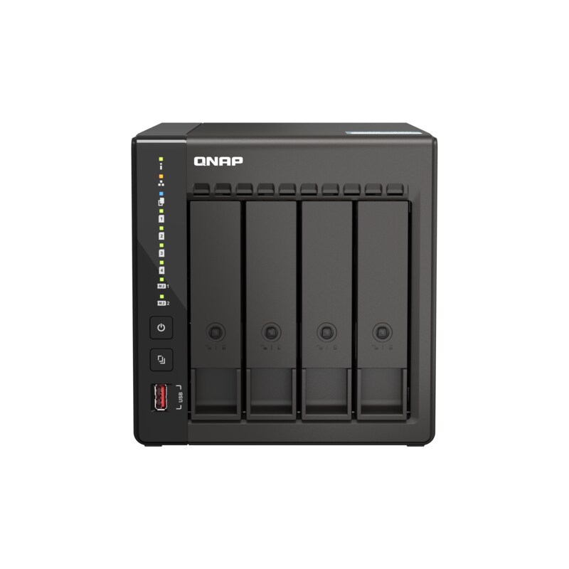 12 IN günstig Kaufen-QNAP TS-453E-8G NAS System 4-Bay. QNAP TS-453E-8G NAS System 4-Bay <![CDATA[• 2,6 GHz Intel Celeron J6412 4-Kern-Prozessor • 8GB DDR4 RAM • 4x 2,5