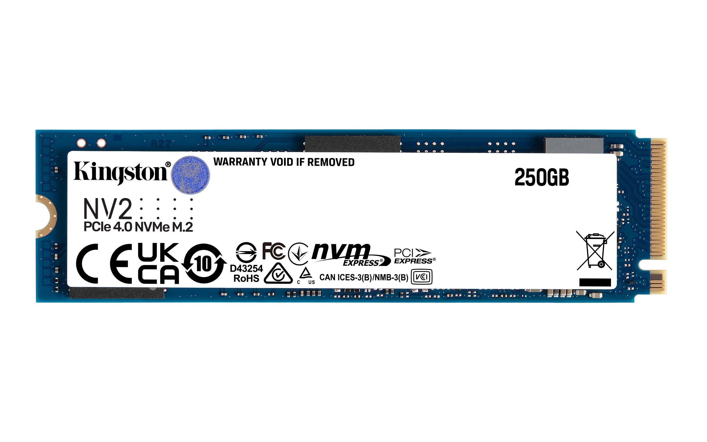 Kingston NV2 NVMe SSD 250 GB M.2 2280 PCIe 4.0