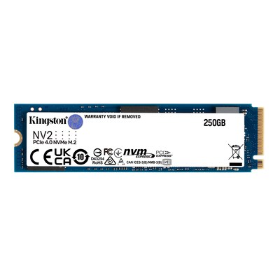 In 2 günstig Kaufen-Kingston NV2 NVMe SSD 250 GB M.2 2280 PCIe 4.0. Kingston NV2 NVMe SSD 250 GB M.2 2280 PCIe 4.0 <![CDATA[• 250 GB - 3,5 mm Bauhöhe • M.2 2280 Card, M.2 • Maximale Lese-/Schreibgeschwindigkeit: 3000 MB/s / 1300 MB/s • Mainstream: Sehr gutes Preisle