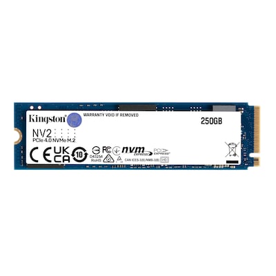 CARD günstig Kaufen-Kingston NV2 NVMe SSD 250 GB M.2 2280 PCIe 4.0. Kingston NV2 NVMe SSD 250 GB M.2 2280 PCIe 4.0 <![CDATA[• 250 GB - 3,5 mm Bauhöhe • M.2 2280 Card, M.2 • Maximale Lese-/Schreibgeschwindigkeit: 3000 MB/s / 1300 MB/s • Mainstream: Sehr gutes Preisle