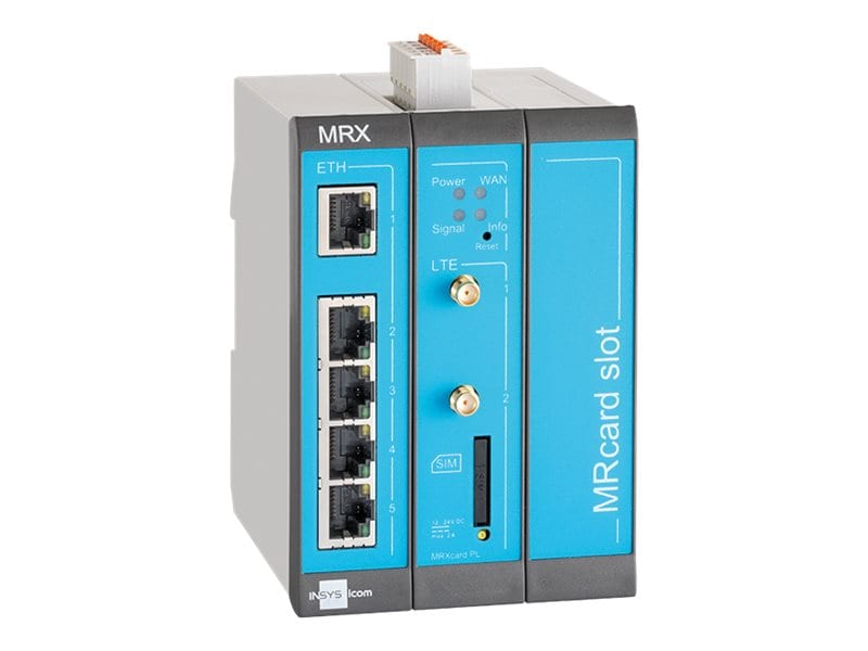 INSYS icom MRX3 LTE modularer LTE-Router VPN LTE/HSPA/UMTS/EDGE/GPRS 5xEthernet