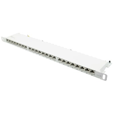 GOOD.designs günstig Kaufen-Good Connections Patch Panel 19" Cat. 6A 24-Port 0,5 HE STP reinweiß. Good Connections Patch Panel 19" Cat. 6A 24-Port 0,5 HE STP reinweiß <![CDATA[• Hochwertiges Patchpanel / Patchfeld / Verteilerfeld • Für 1-GIGABIT/s Ethernet und