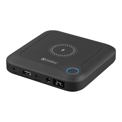 den Weg günstig Kaufen-SANDBERG All-in-1 Notebook Powerbank 24000 mAh schwarz. SANDBERG All-in-1 Notebook Powerbank 24000 mAh schwarz <![CDATA[• Kapazität: 24.000 mAh • Universelle Energiequelle für unterwegs • 12 verschiedene Adapter • Für kabelloses Laden geeignet]