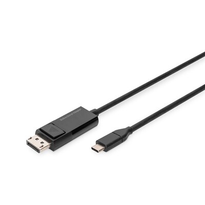 DIGITUS USB-C Kabel auf DisplayPort BidireKtional max. Auflösung 8K@30Hz, 2m