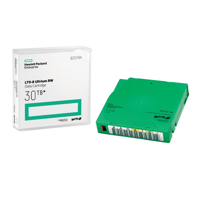 HPE LTO-8 Ultrium 30TB RW Non Library Pack Data Cartridges 20 pack Q2078AH