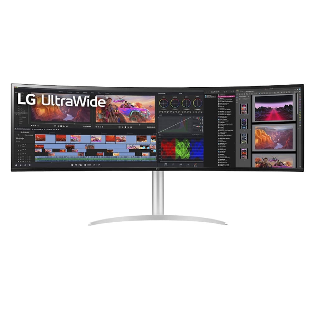 LG 49WQ95X-W 124,46cm (49") DQHD 32:9 IPS Curved Monitor HDMI/DP/USB-C HDR